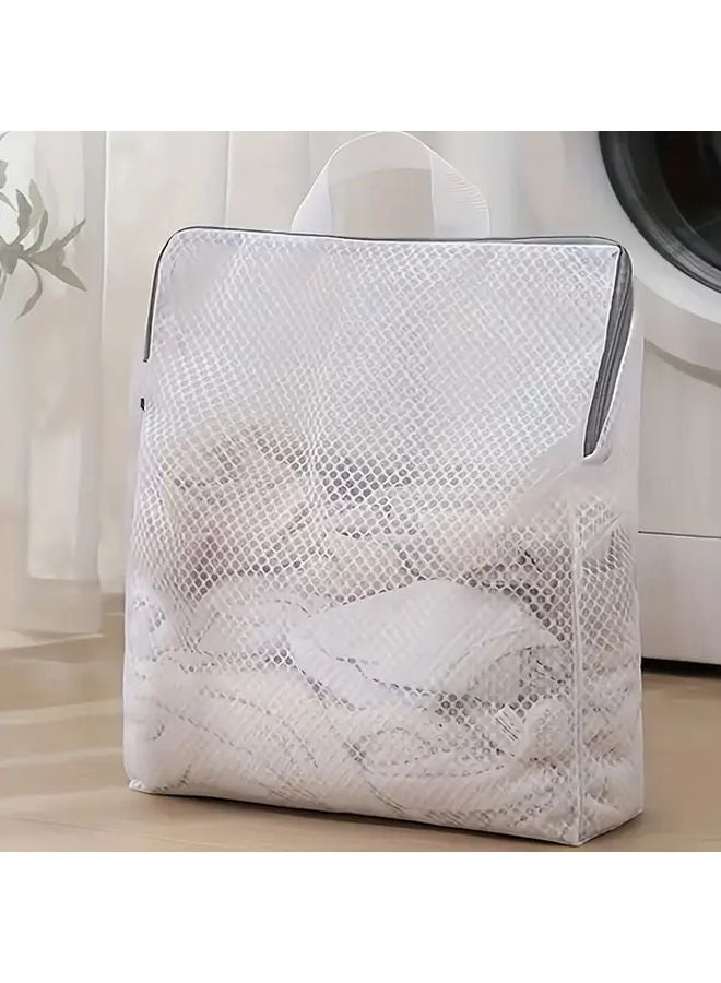 Honeycomb Mesh Laundry Bag 30x40x8cm Heavy Duty Zipper Closure For Delicates - Image 1